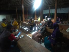 Rapat koordinasi PPS kalurahan Getas dengan Pantarlih tentang DPS ,DPS Perubahan dan Dan DPT Pilur t