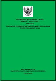 Perkal Nomor 7 Tahun 2021 tentang APBKal 2022