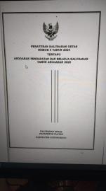 Peraturan Kalurahan Getas No. 5 Tahun 2024  Tentang Pendapatan dan Belanja Kalurahan Tahun 2025