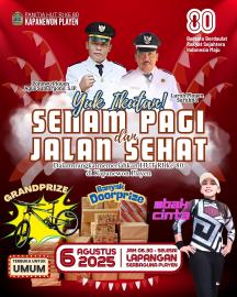 Senam Sehat dalam Rangka HUT RI ke -80 Kapanewon Playen