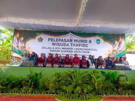 Pelepasan siswa MTSN 1 Gunungkidul